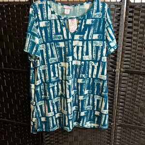 NWT Plus Size Pretty Young Thing Teal/White Size 2X